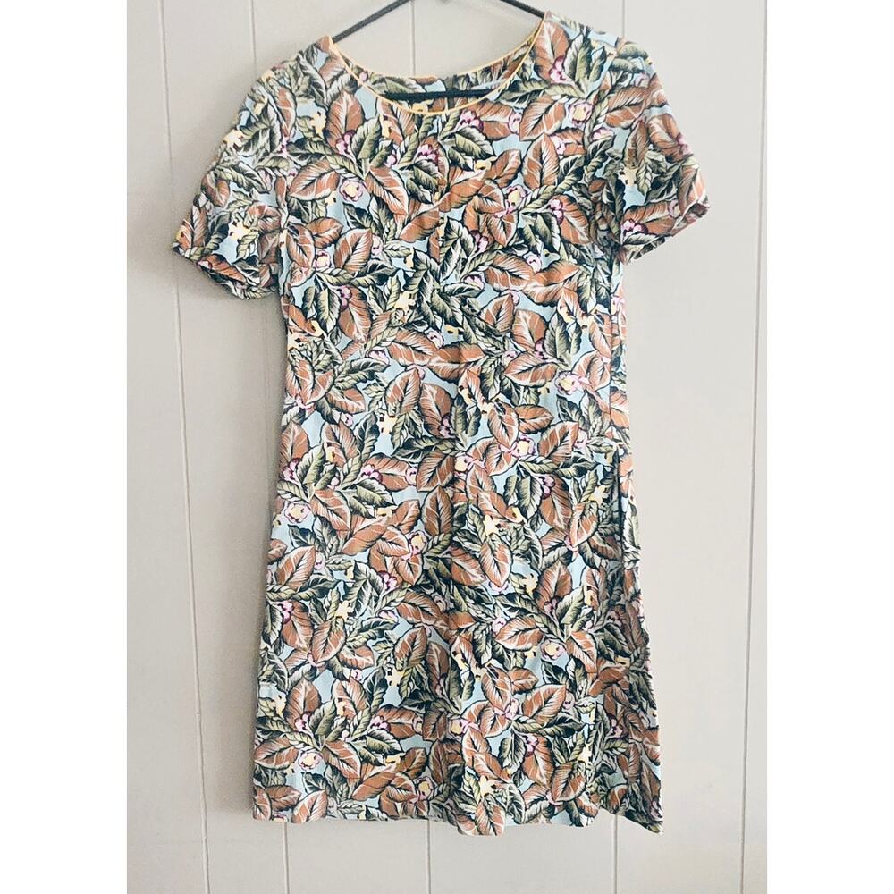 SFIZIO Made Italy USA 2 A Line Mini Ladies Tropical Print Dress